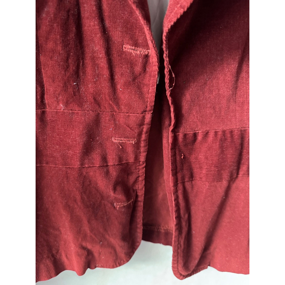 Women's Kupcake Red Corduroy Blazer Size S - Picture 6 of 7